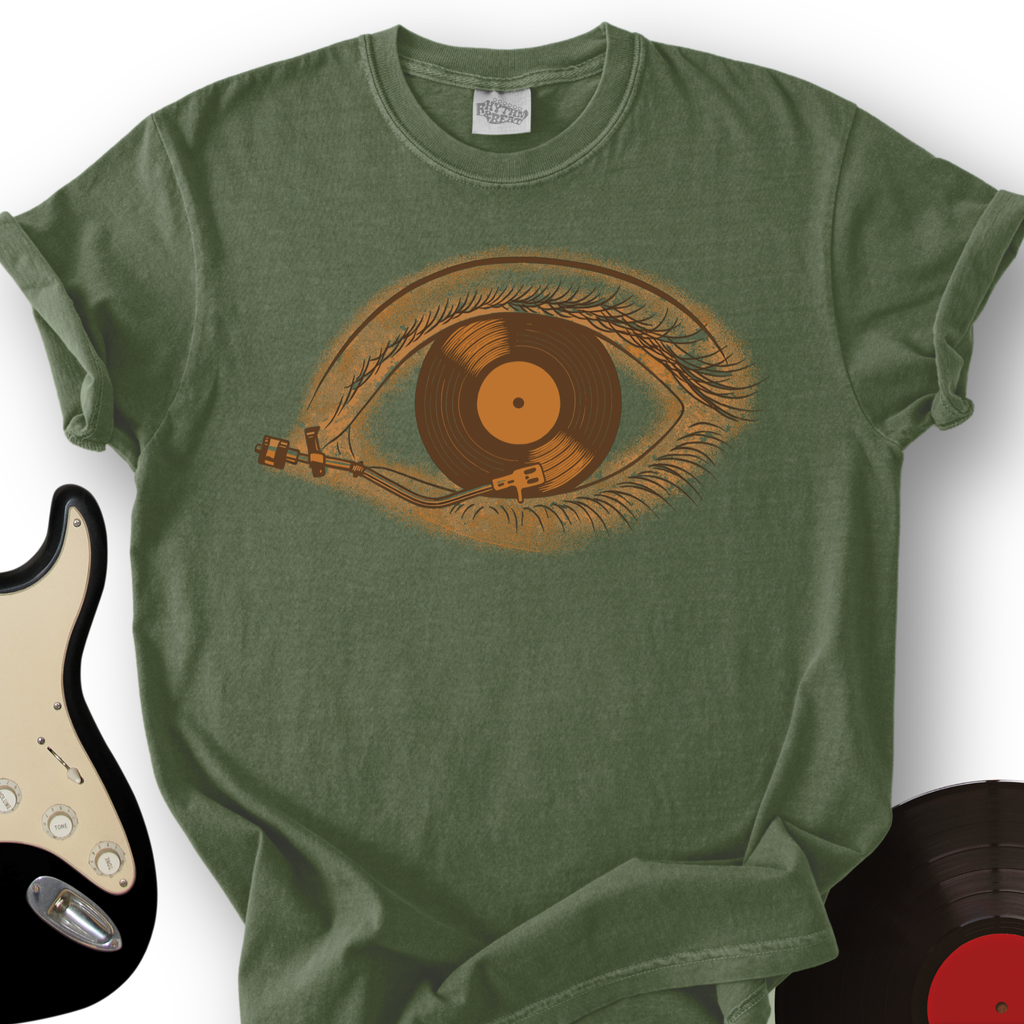 Eye with Vinyl Record T-Shirt product image 7