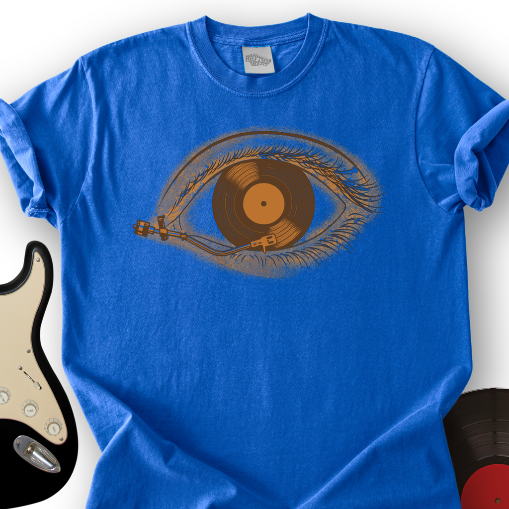 Eye with Vinyl Record T-Shirt product image 4