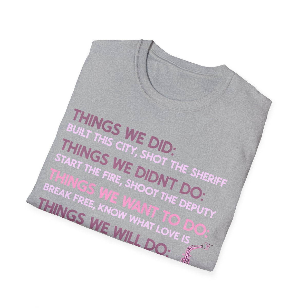 Things We Did Sax T-Shirt product image 22