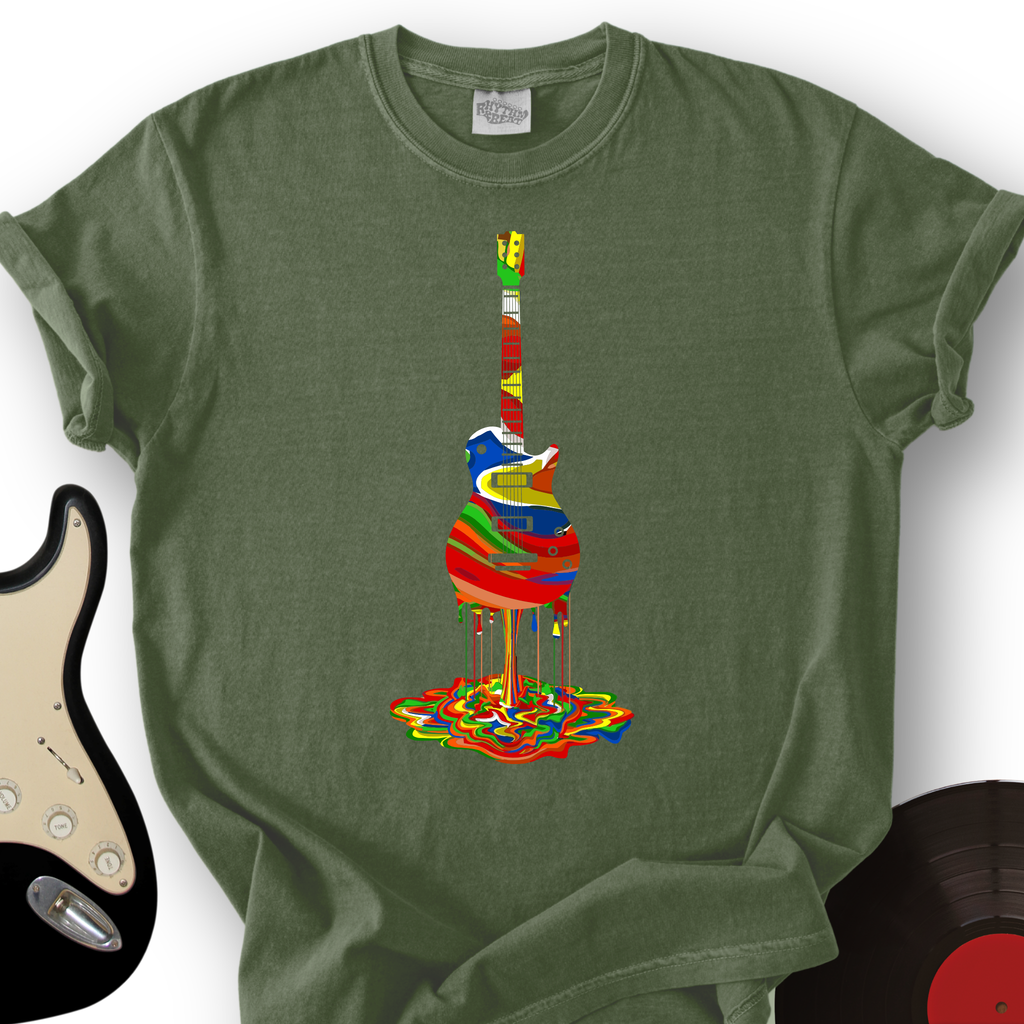 Melting Guitar T-Shirt product image 5