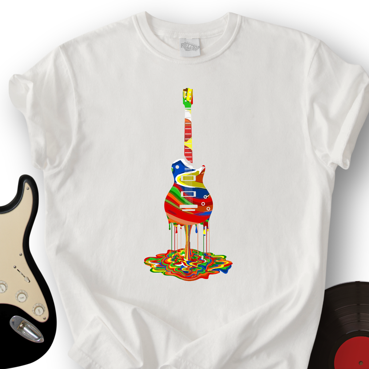 Melting Guitar T-Shirt product image 4