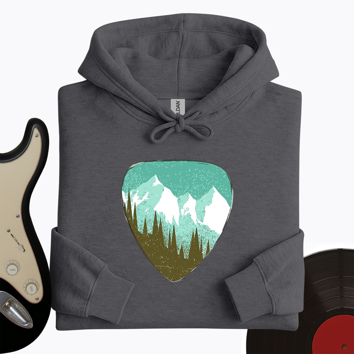 Mountain Guitar Pick Hoodie product image 2
