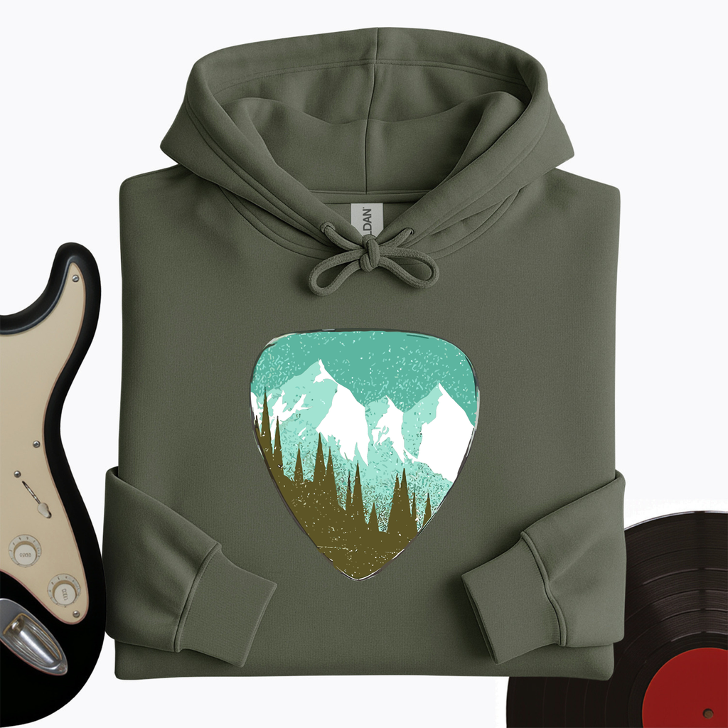 Mountain Guitar Pick Hoodie product image 9
