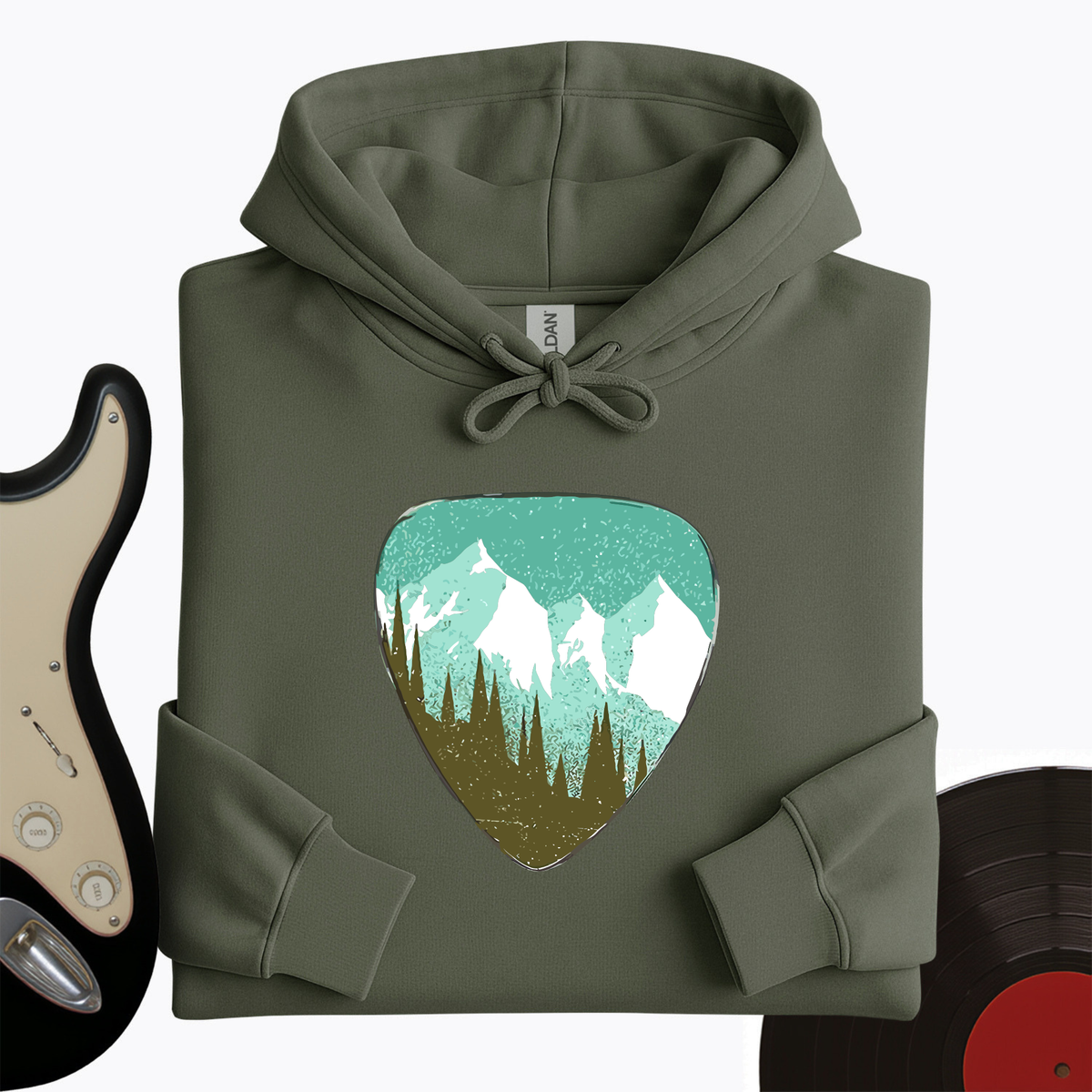Mountain Guitar Pick Hoodie product image 9