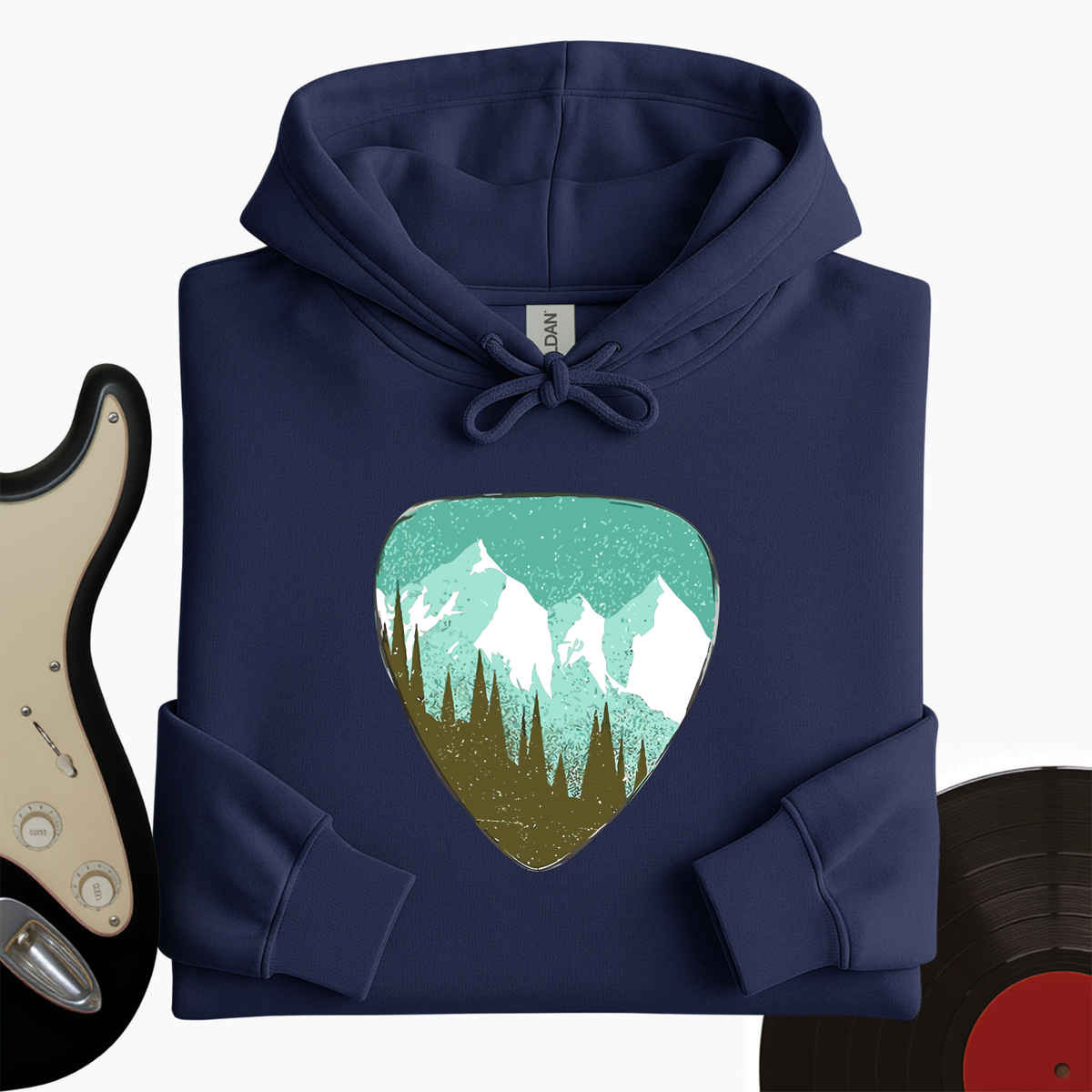 Mountain Guitar Pick Hoodie product image 4