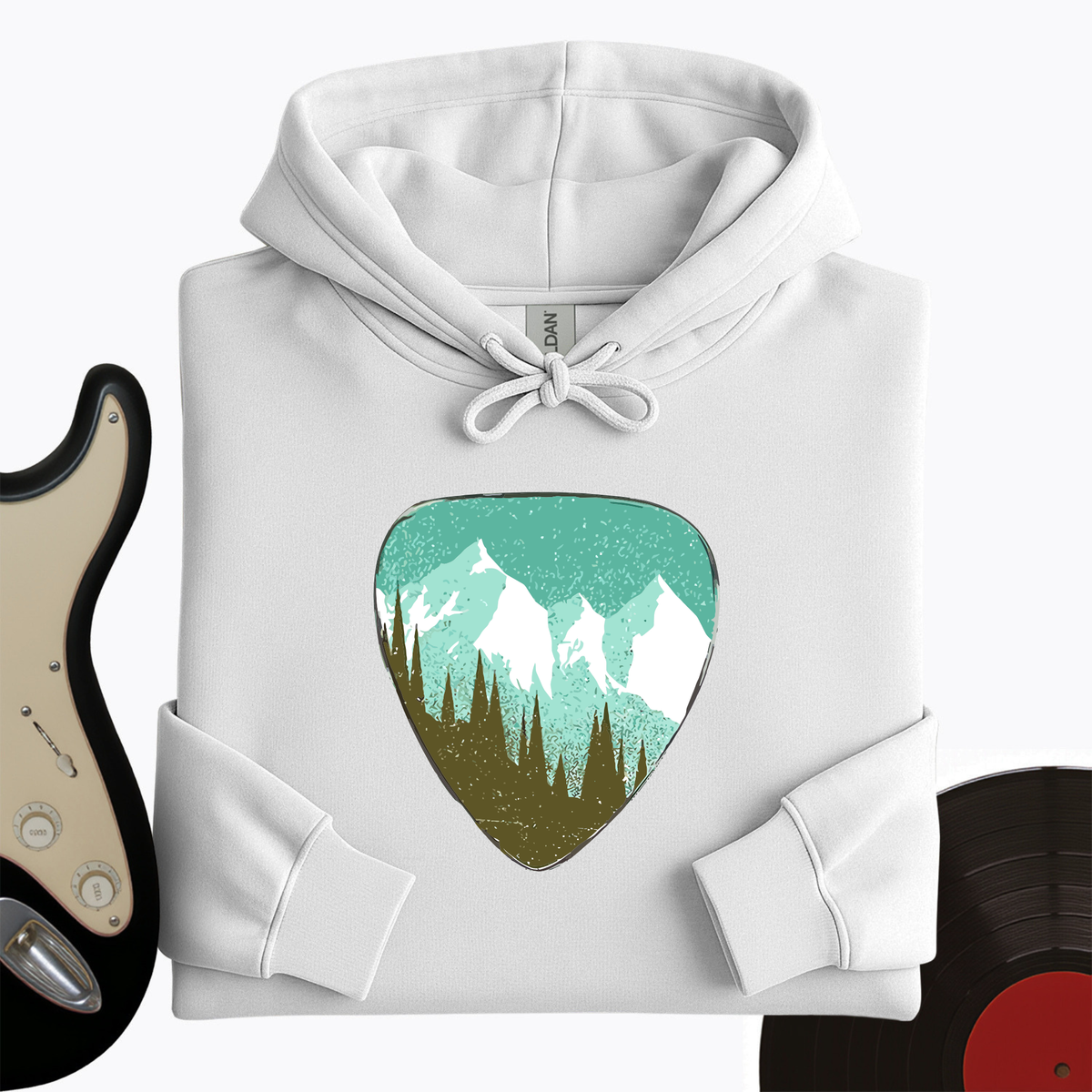 Mountain Guitar Pick Hoodie product image 6