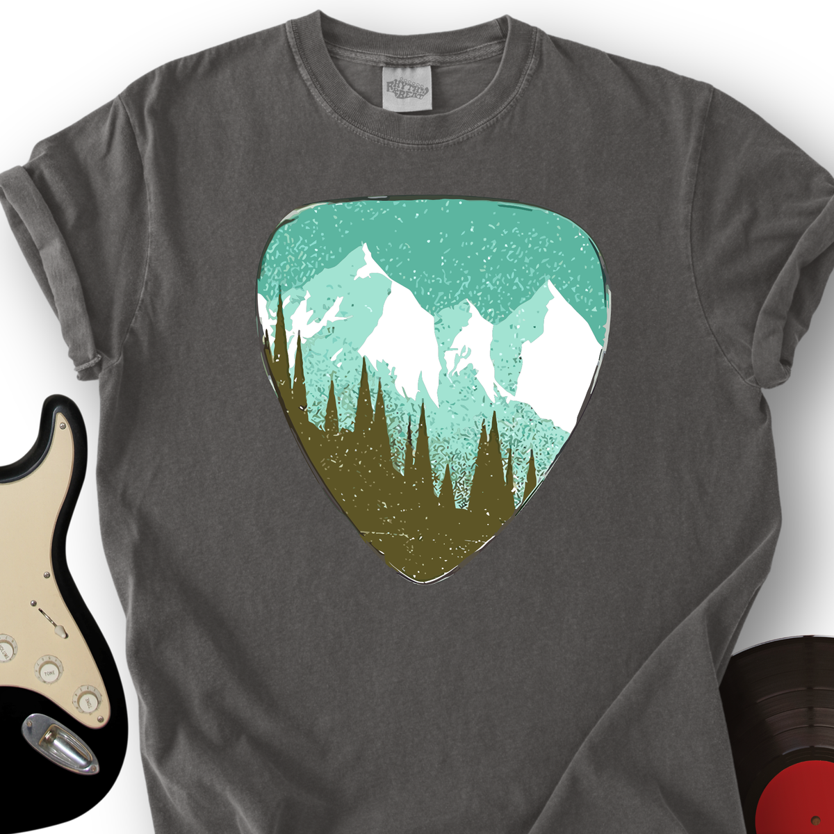 Mountain Guitar Pick T-Shirt product image 1
