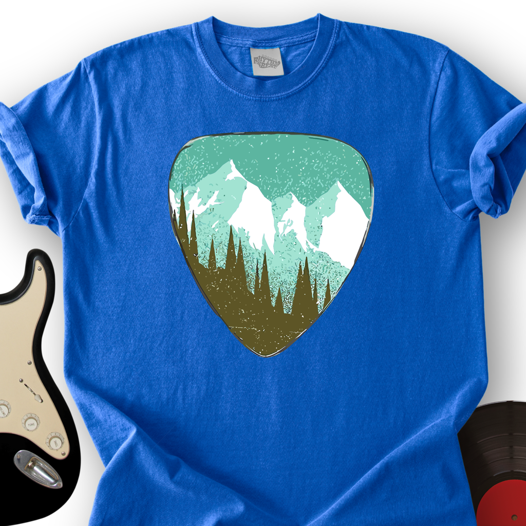 Mountain Guitar Pick T-Shirt product image 3