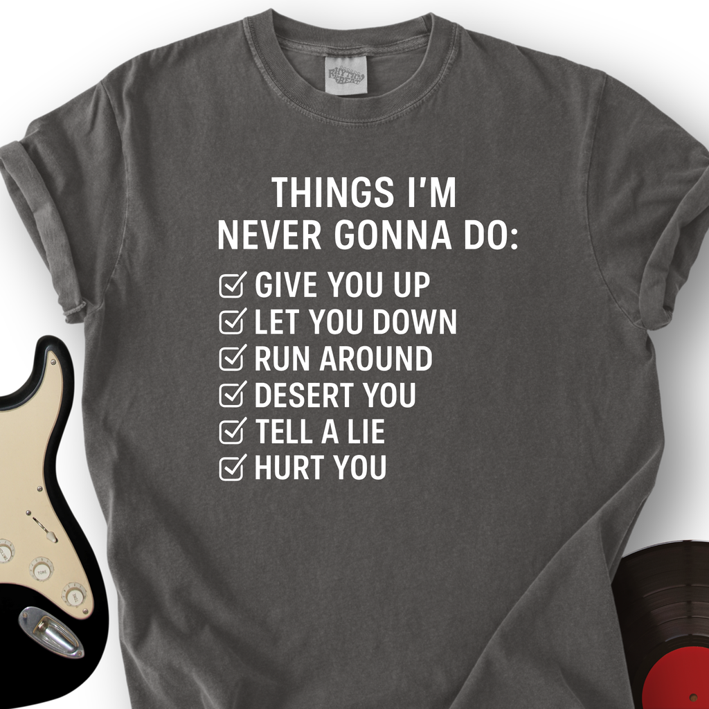 Things I'm Never Gonna Do T-Shirt product image 2