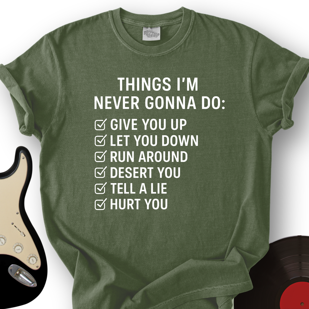 Things I'm Never Gonna Do T-Shirt product image 1