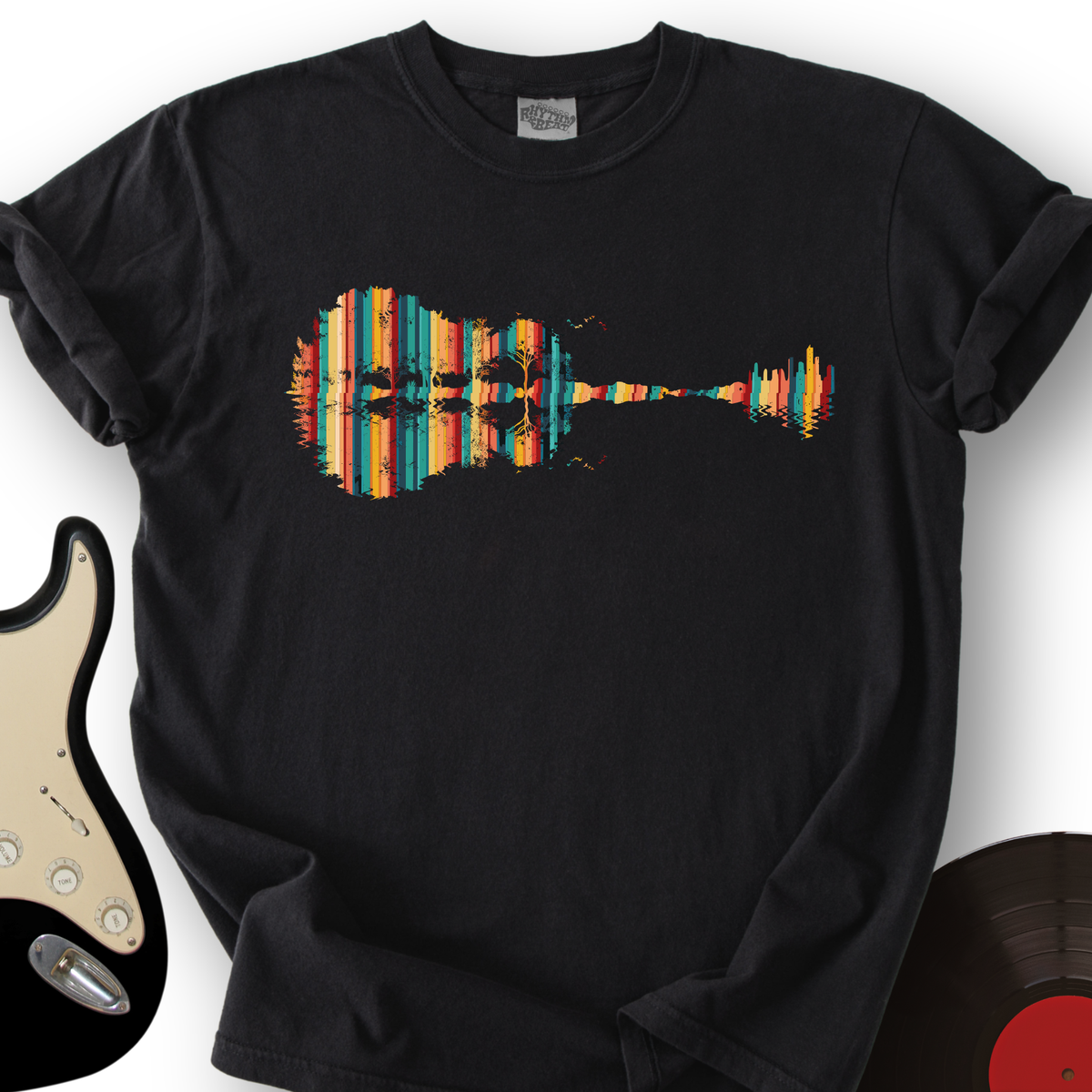 Landscape Guitar T-Shirt product image 7