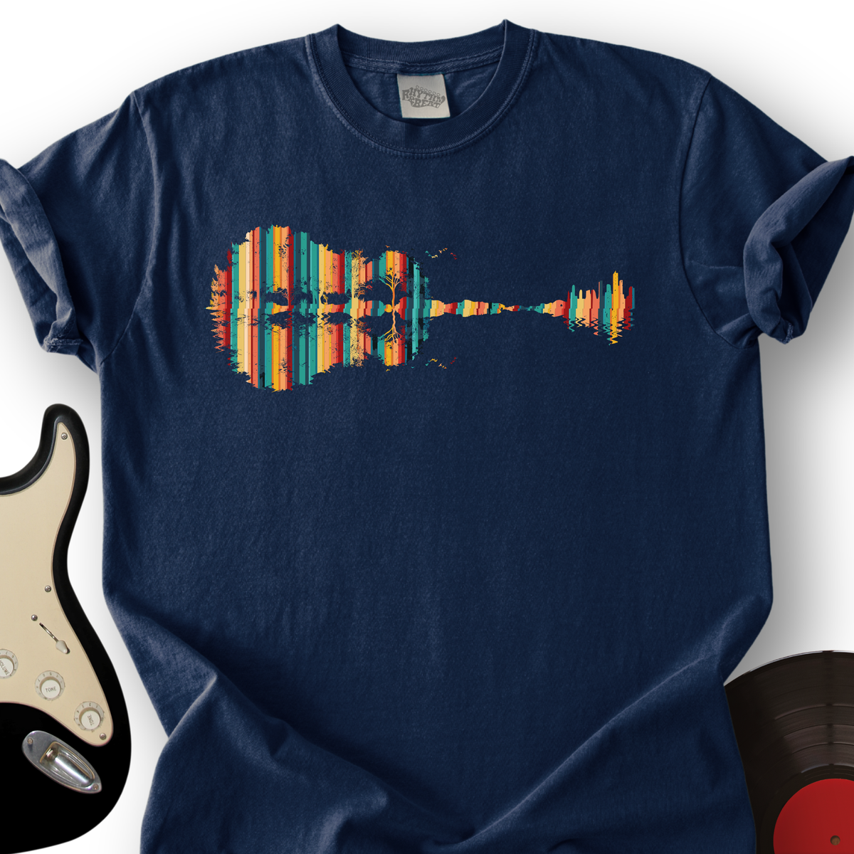Landscape Guitar T-Shirt product image 3