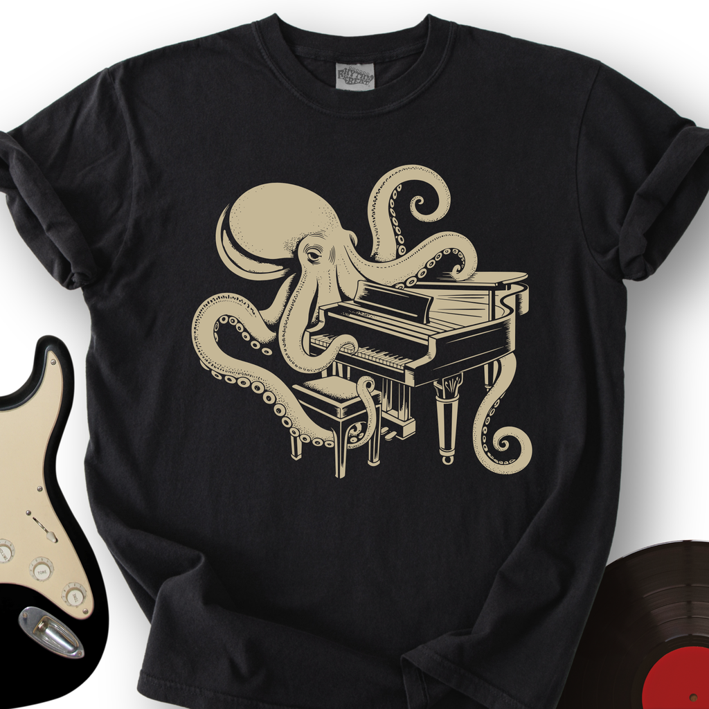 Octopus Pianist T-Shirt product image 2