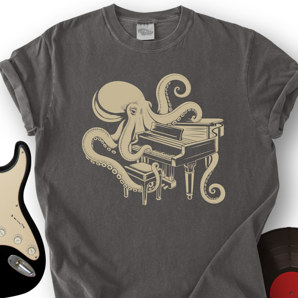 Octopus Pianist T-Shirt product image 1
