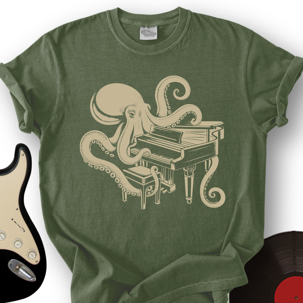 Octopus Pianist T-Shirt product image 5