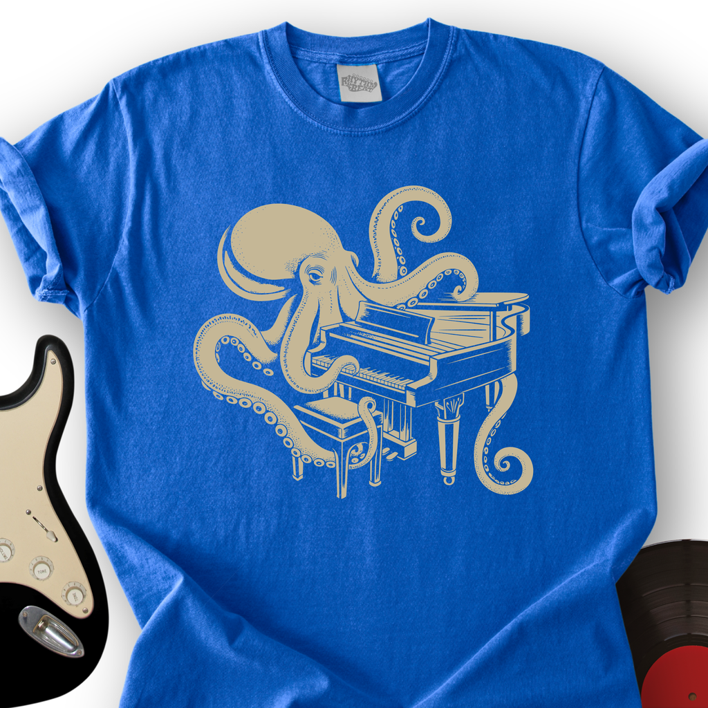 Octopus Pianist T-Shirt product image 4