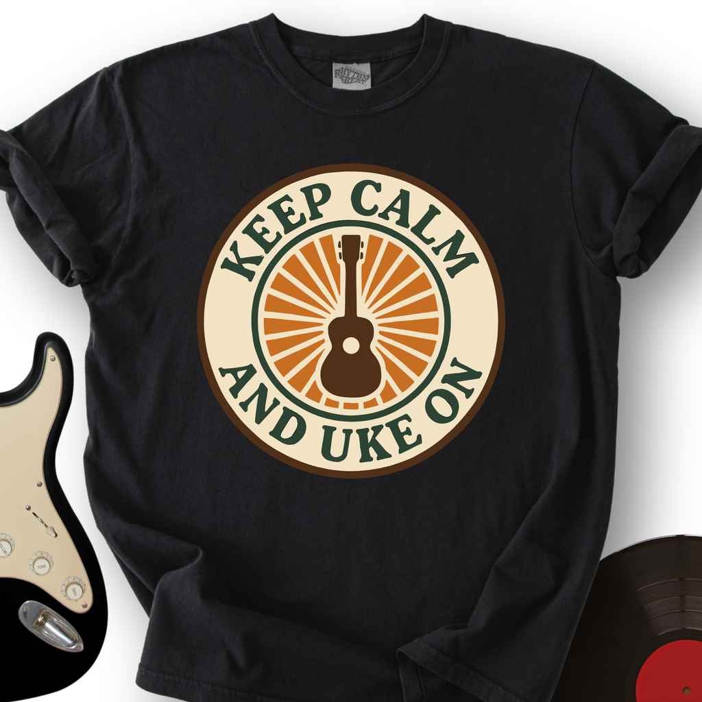 Keep Calm & Uke On T-Shirt product image 7