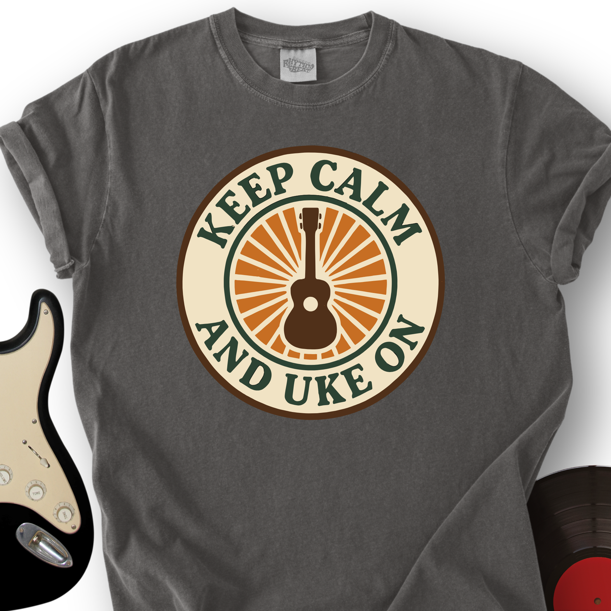 Keep Calm & Uke On T-Shirt product image 2