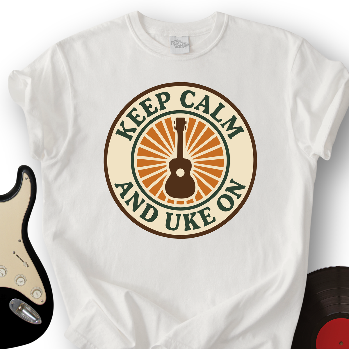 Keep Calm & Uke On T-Shirt product image 6