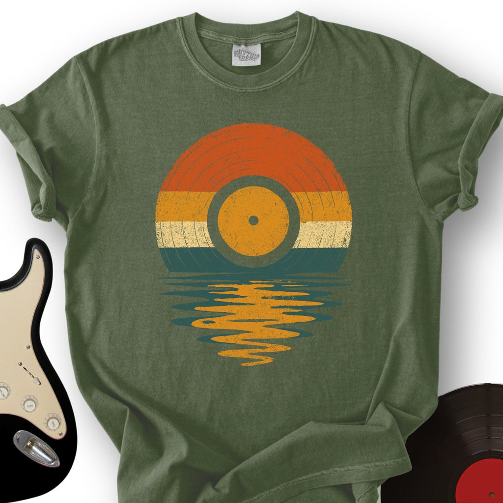 Retro Vinyl Sunset T-Shirt product image 7