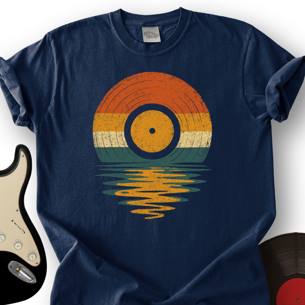 Retro Vinyl Sunset T-Shirt product image 3