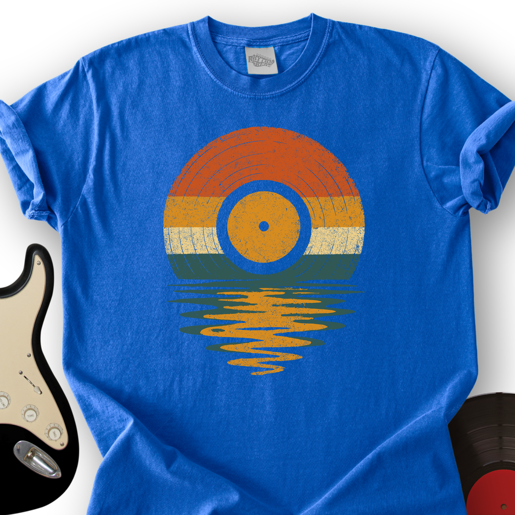 Retro Vinyl Sunset T-Shirt product image 4