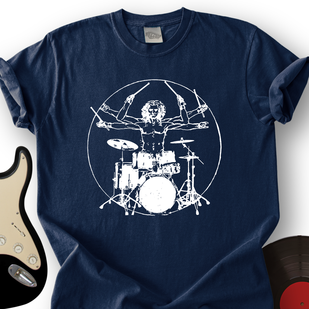 Vitruvian Drummer T-Shirt product image 1