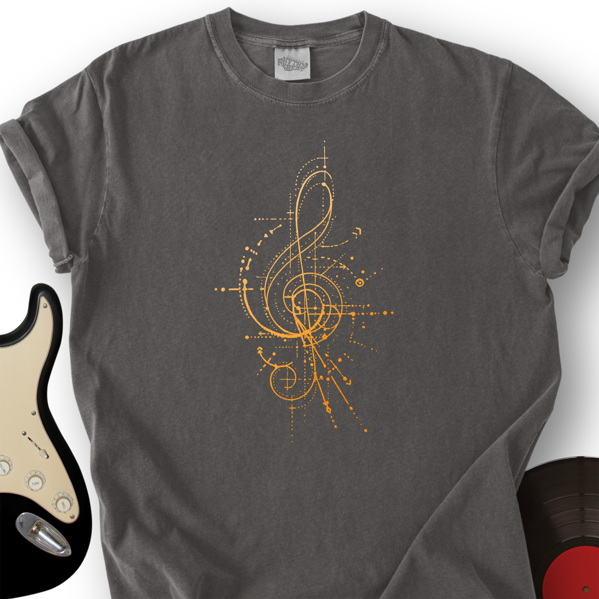 Abstract Treble Clef T-Shirt product image 3