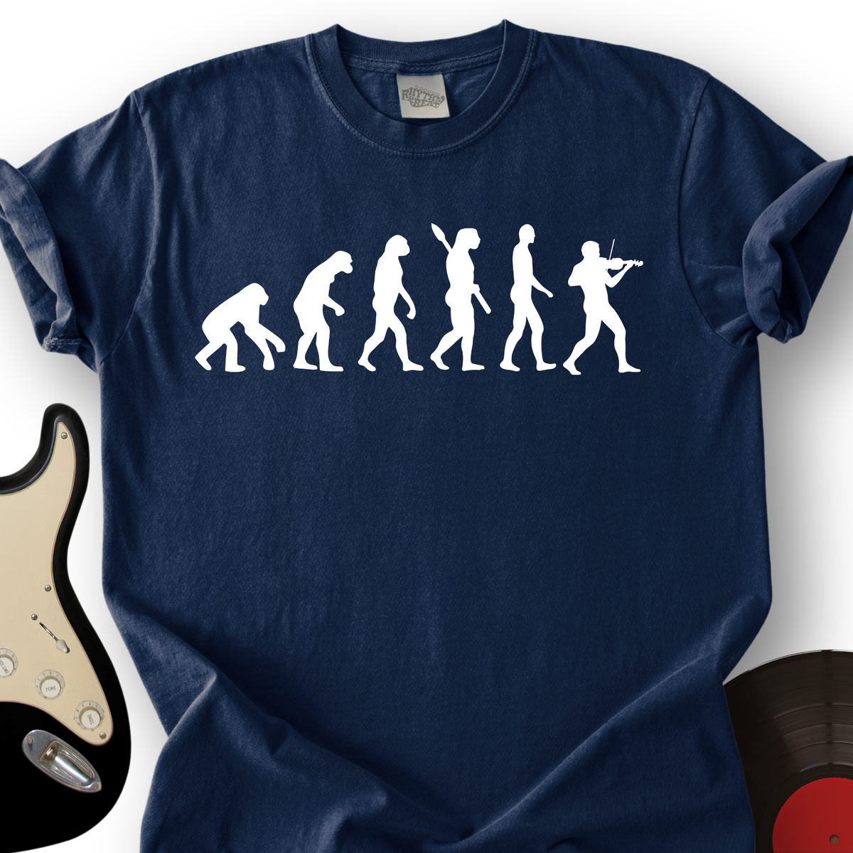 Evolution of a Violin Player T-Shirt product image 3