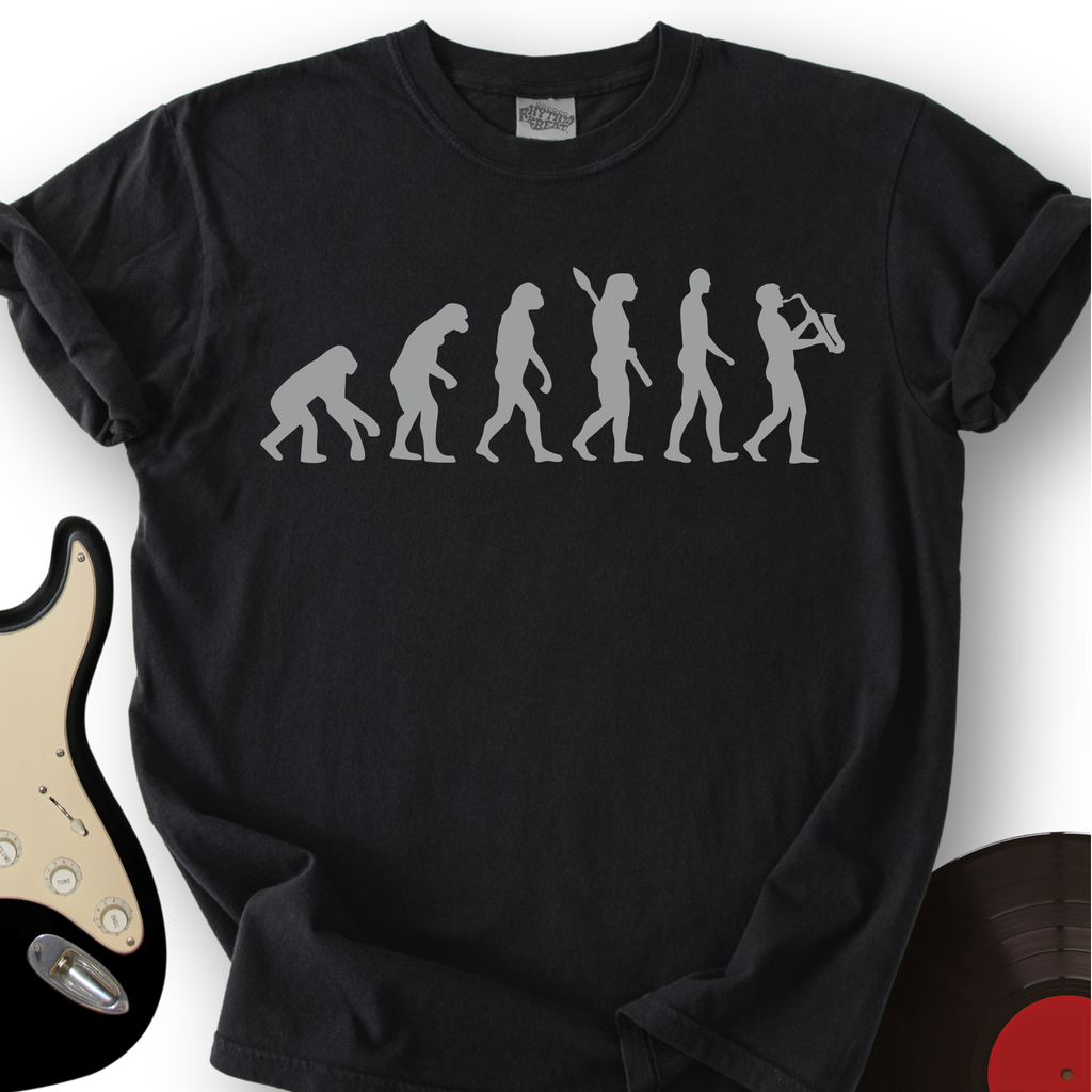 Evolution of Sax Musician T-Shirt product image 6