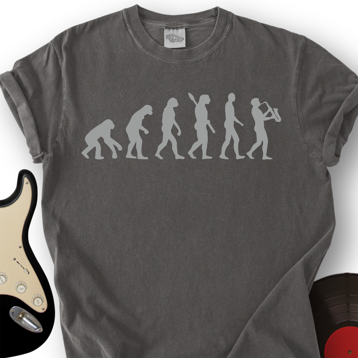 Evolution of Sax Musician T-Shirt product image 2