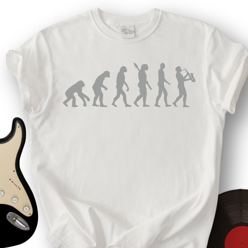 Evolution of Sax Musician T-Shirt product image 5