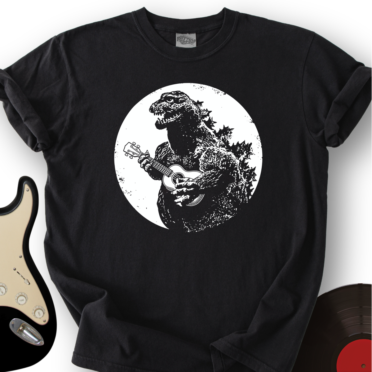 Dinosaur Playing Ukulele T-Shirt product image 1