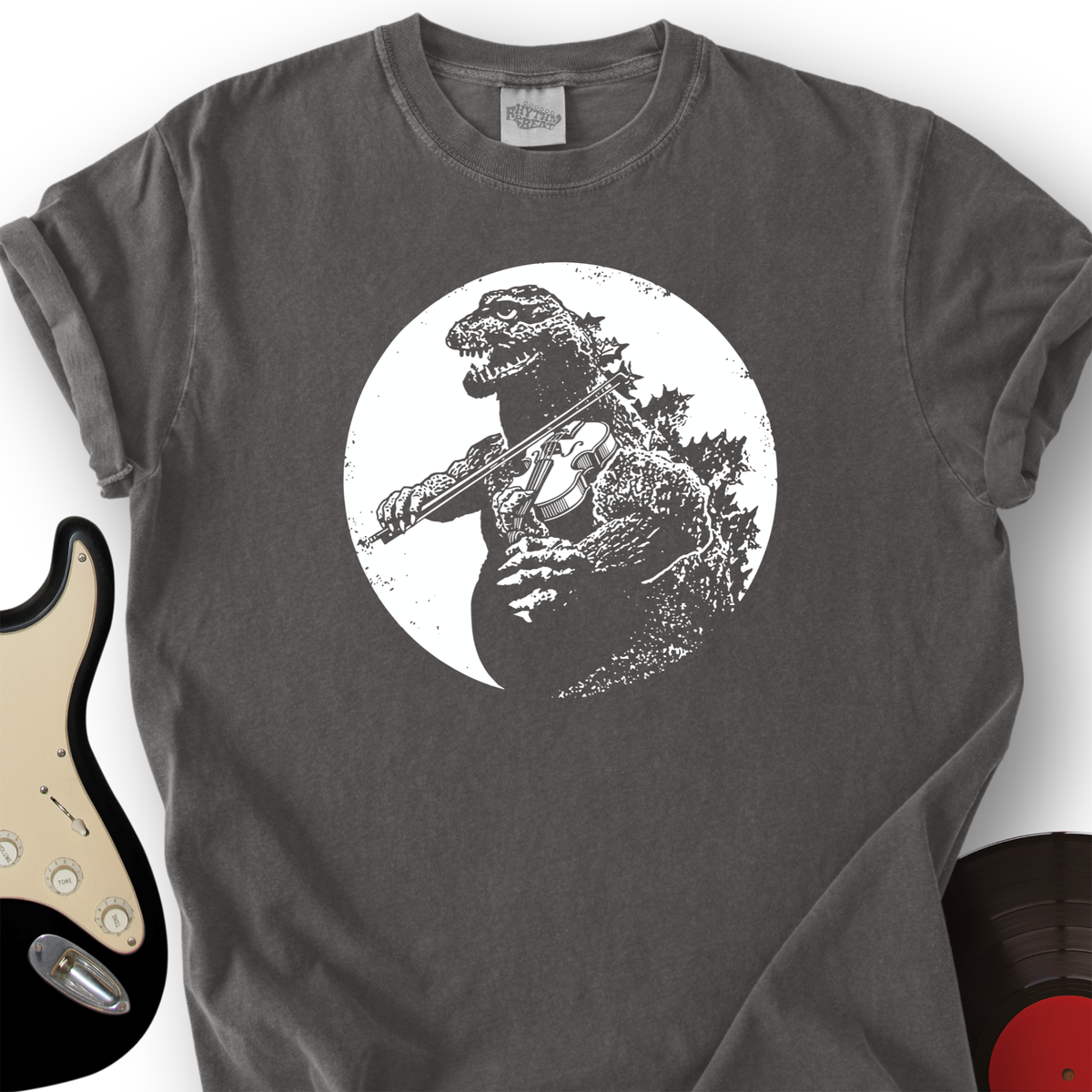 Dinosaur Playing Violin T-Shirt product image 1