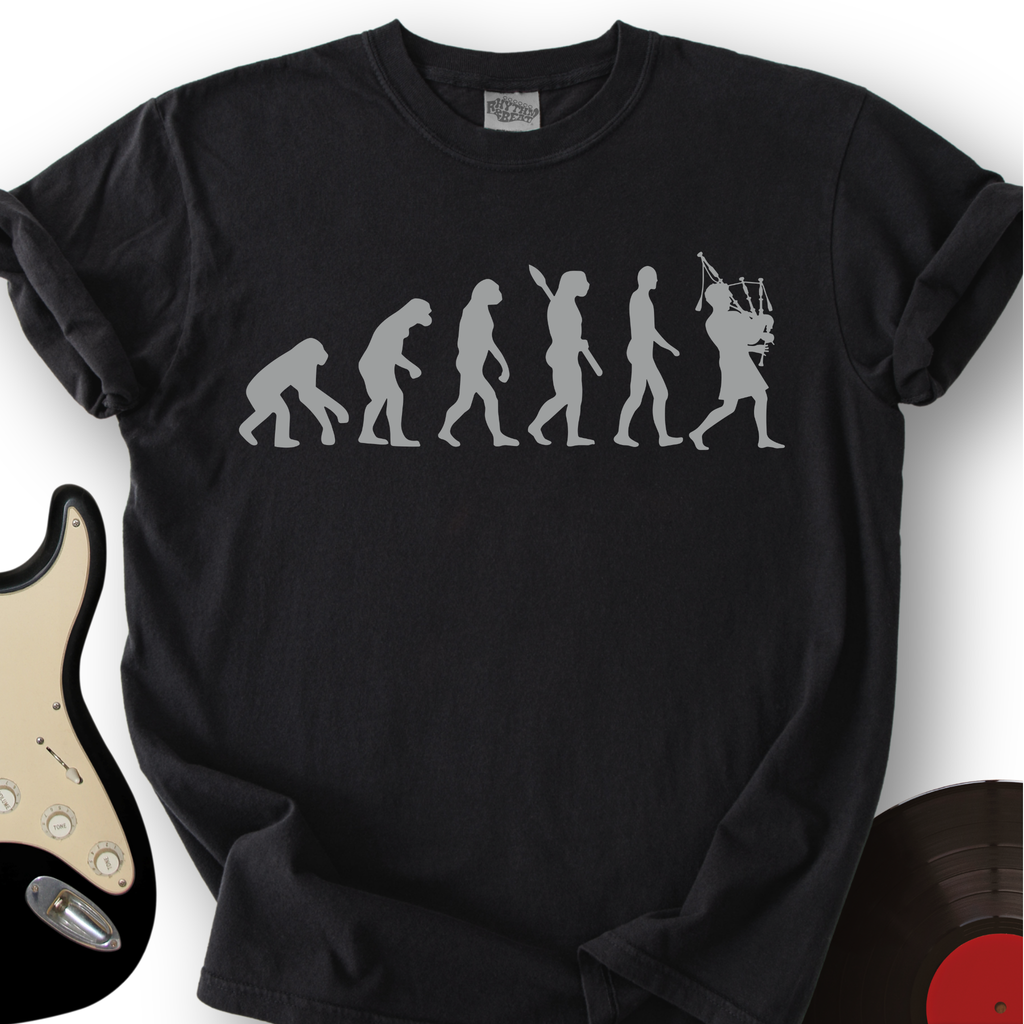 Evolution with Bagpipe T-Shirt product image 5