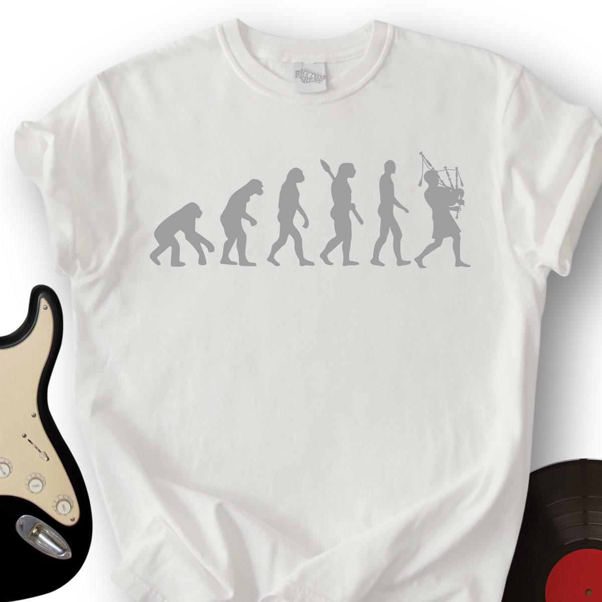 Evolution with Bagpipe T-Shirt product image 4