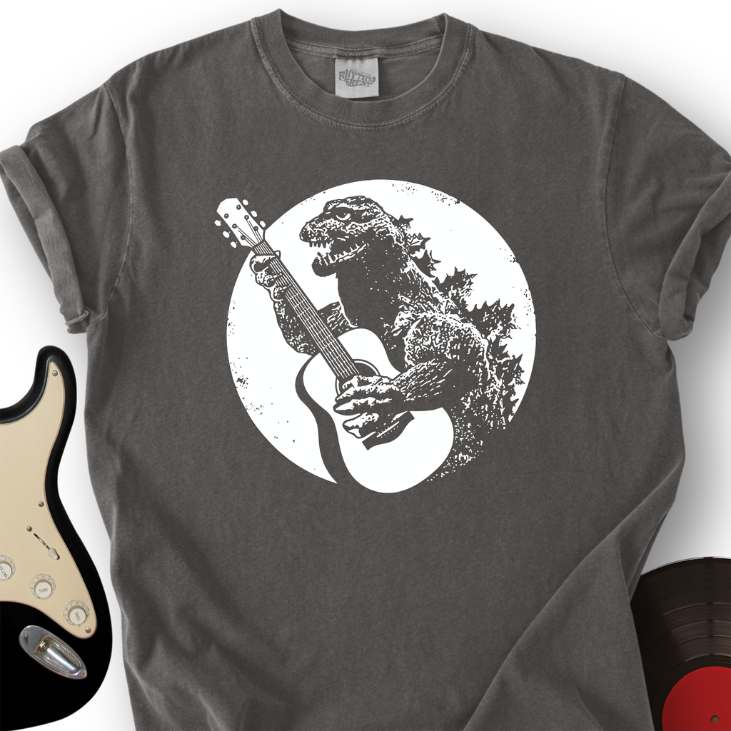 Dinosaur Playing Guitar T-Shirt product image 2