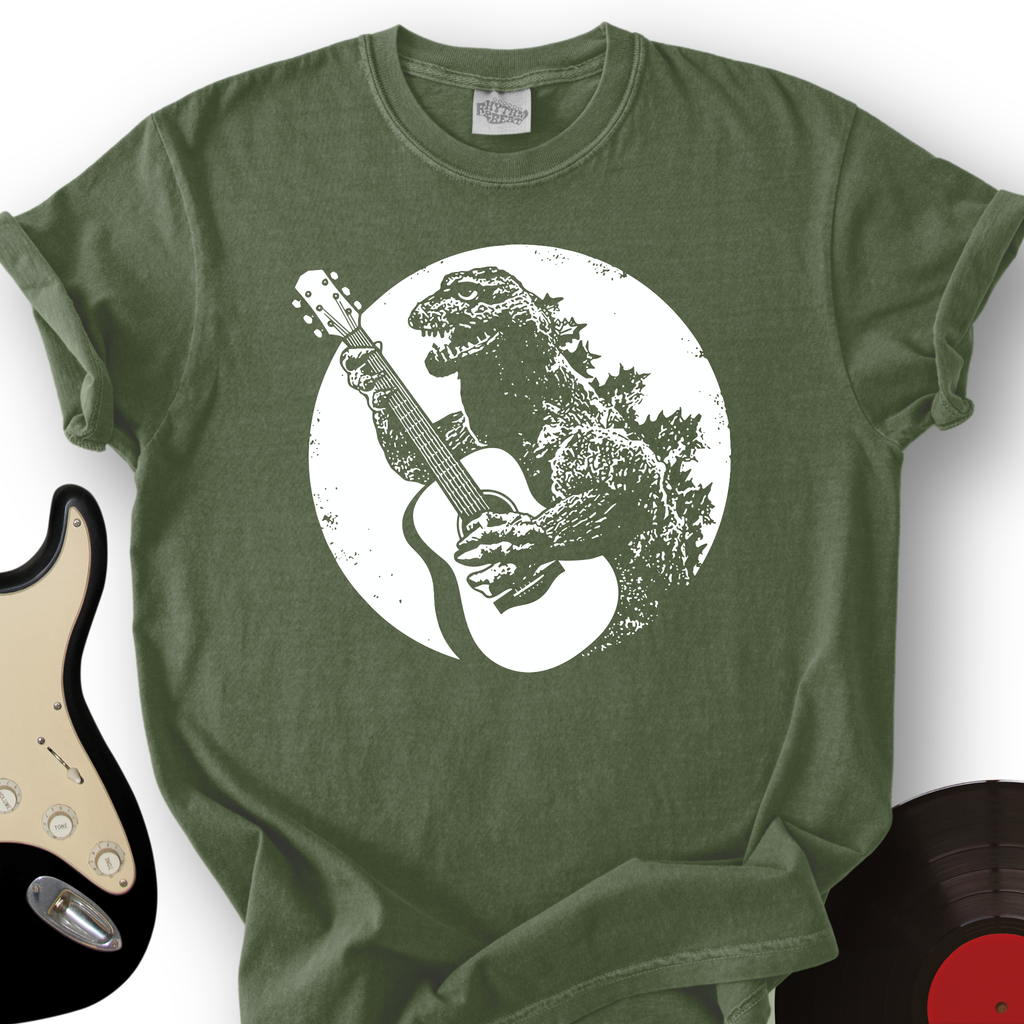 Dinosaur Playing Guitar T-Shirt product image 1