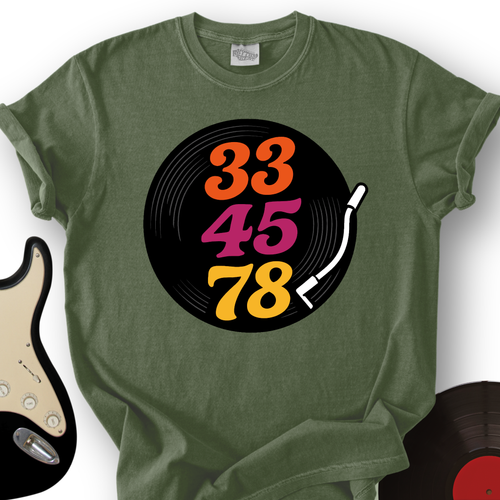 33-45-78 Record T-Shirt product image 1