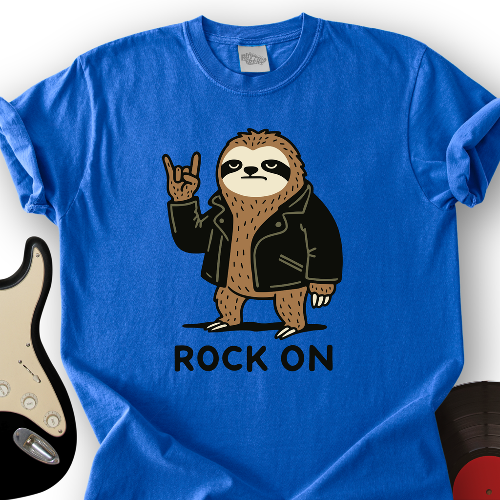 Sloth Rock On T-Shirt product image 3