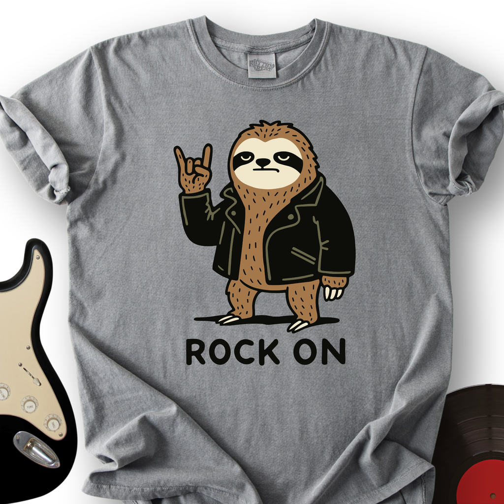 Sloth Rock On T-Shirt product image 4