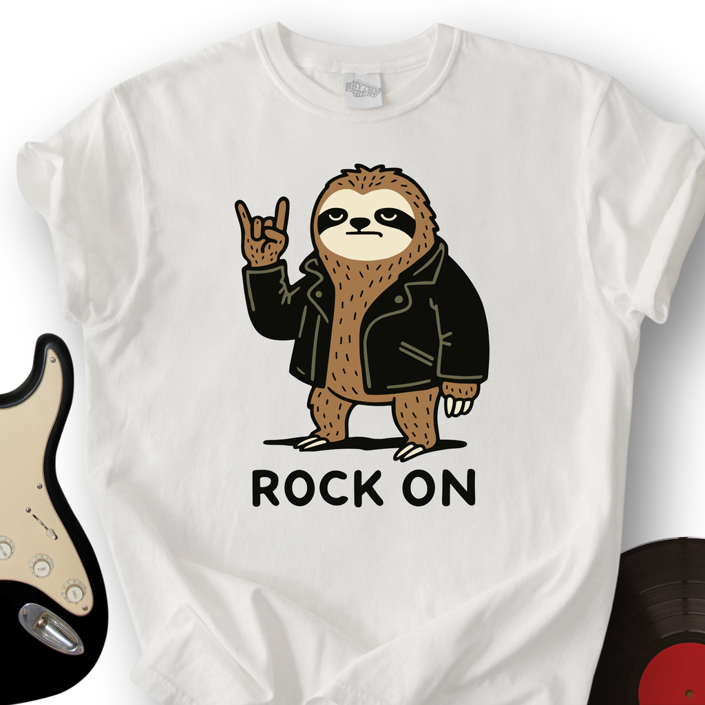 Sloth Rock On T-Shirt product image 5