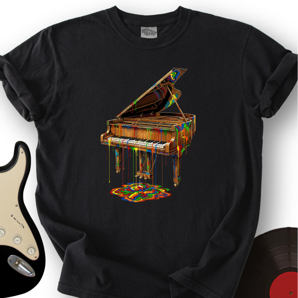 Melting Rainbow Piano T-Shirt product image 1