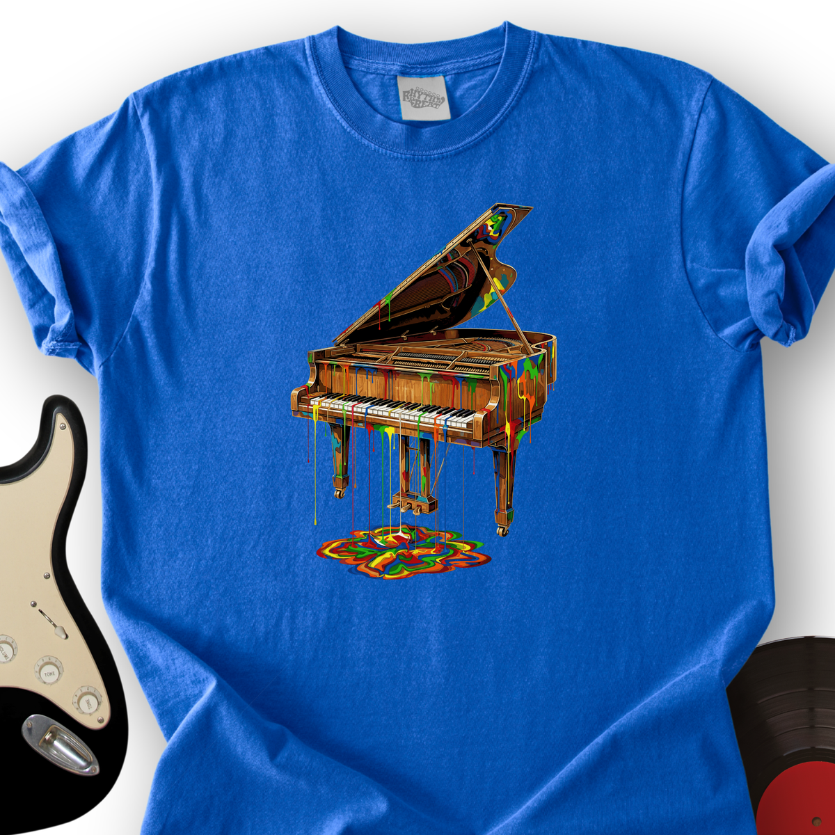 Melting Rainbow Piano T-Shirt product image 4