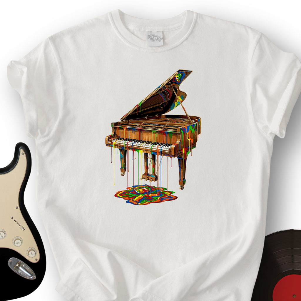 Melting Rainbow Piano T-Shirt product image 6