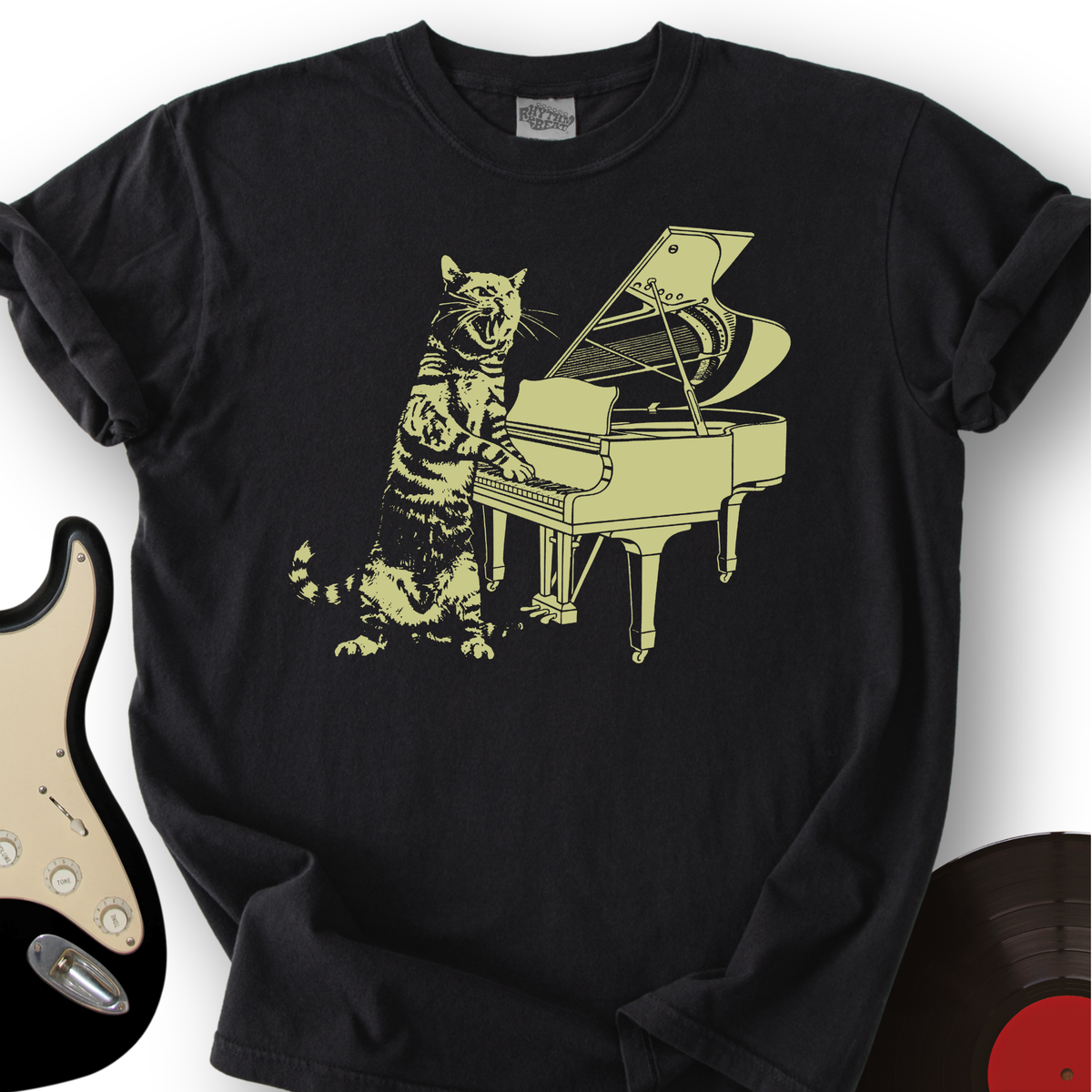 Cat Piano T-Shirt product image 4