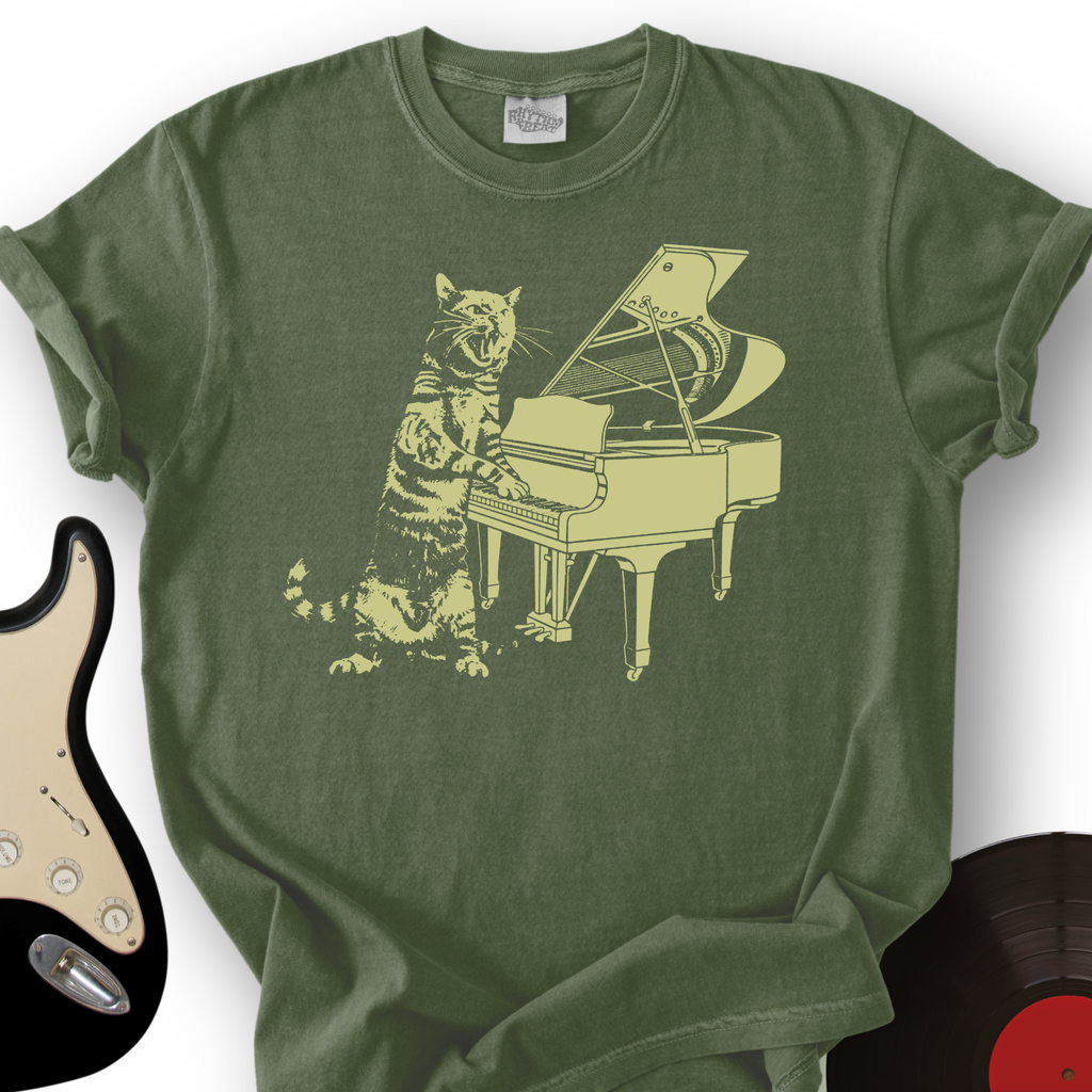 Cat Piano T-Shirt product image 5