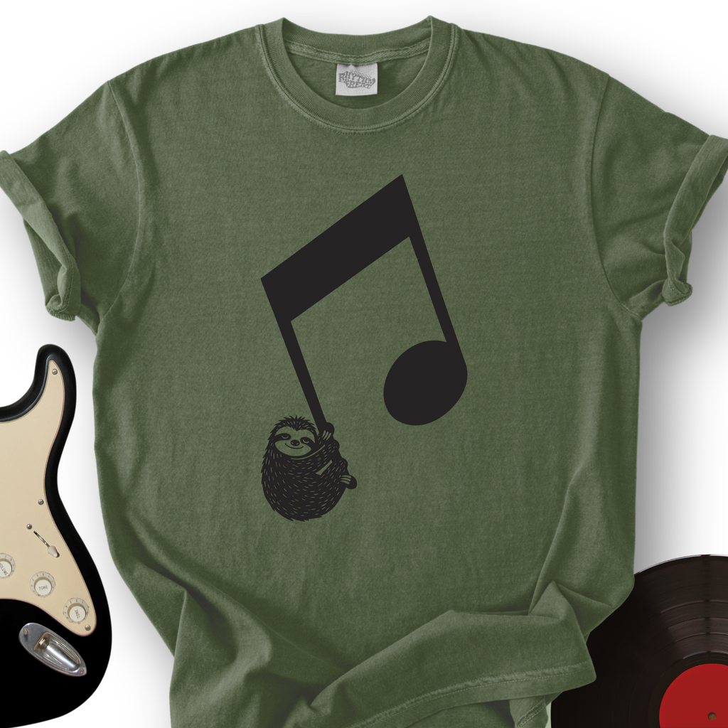 Sloth Note T-Shirt product image 1