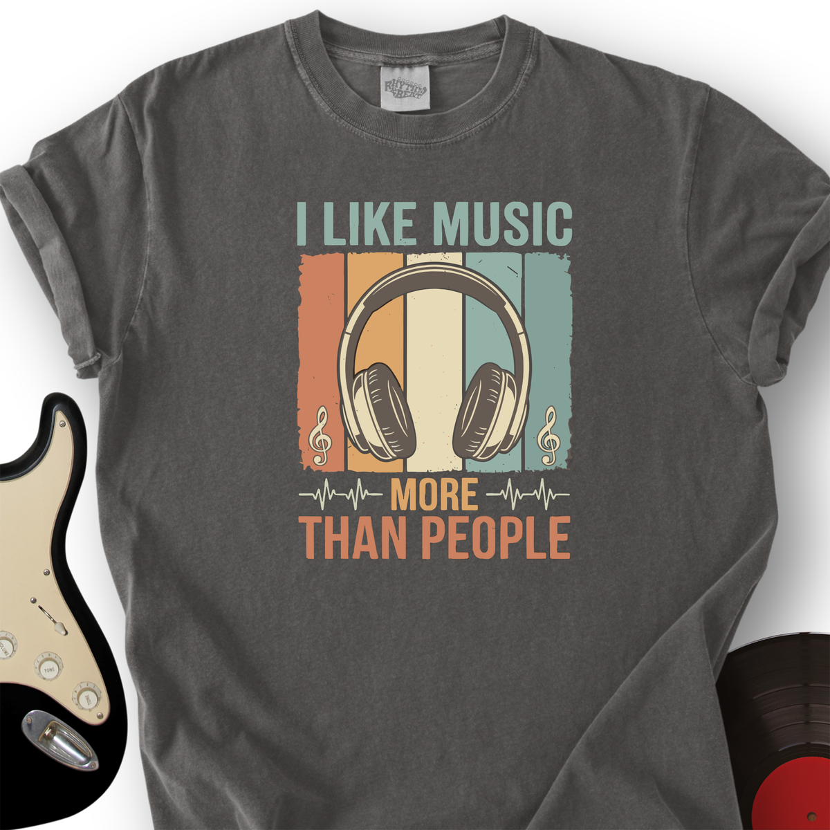 I Like Music More Than People T-Shirt product image 1