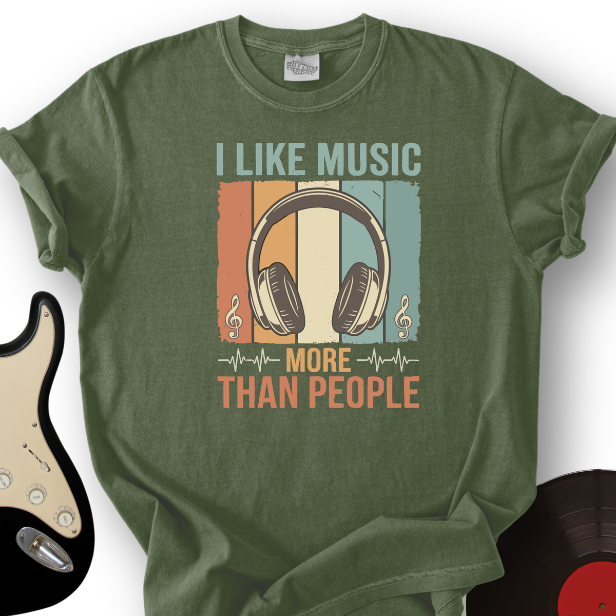 I Like Music More Than People T-Shirt product image 7